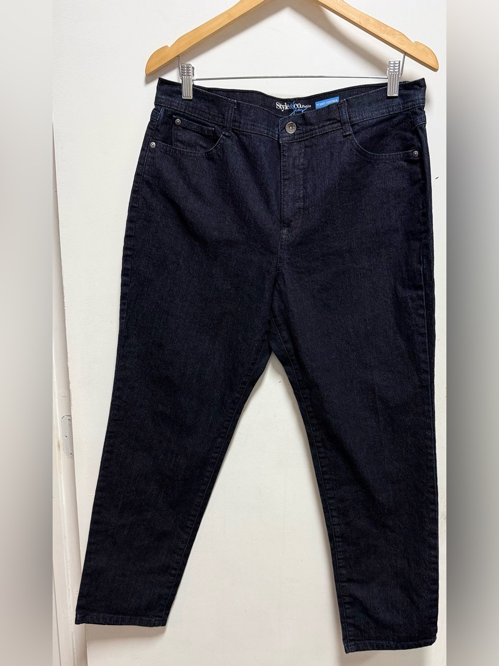Style & Co. Dark Blue Slim Straight Jeans